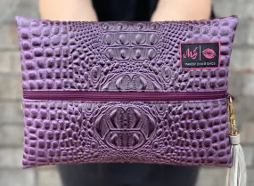 Makeup Junkie Bags - Bubble Gator Amethyst [Pre-Order]