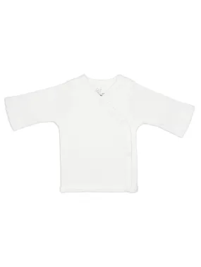 Organic Cotton White Wrap Shirt