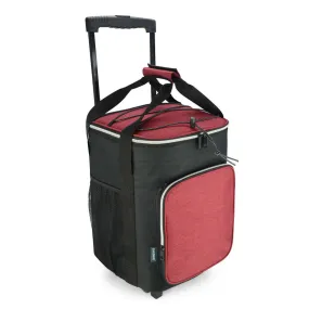 36L Wheeled Foldable Rolling Cooler Bag - Red