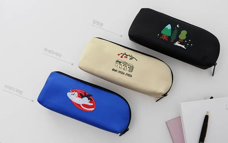 Artist Graphic Pencil Cases Pouches School Office Stationery Cosmetic Bags