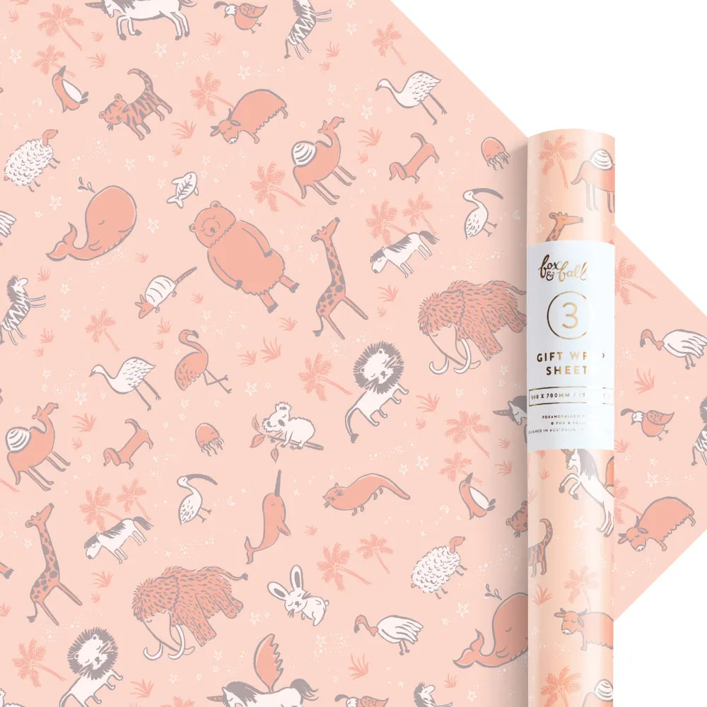 Baby Animals Gift Wrap