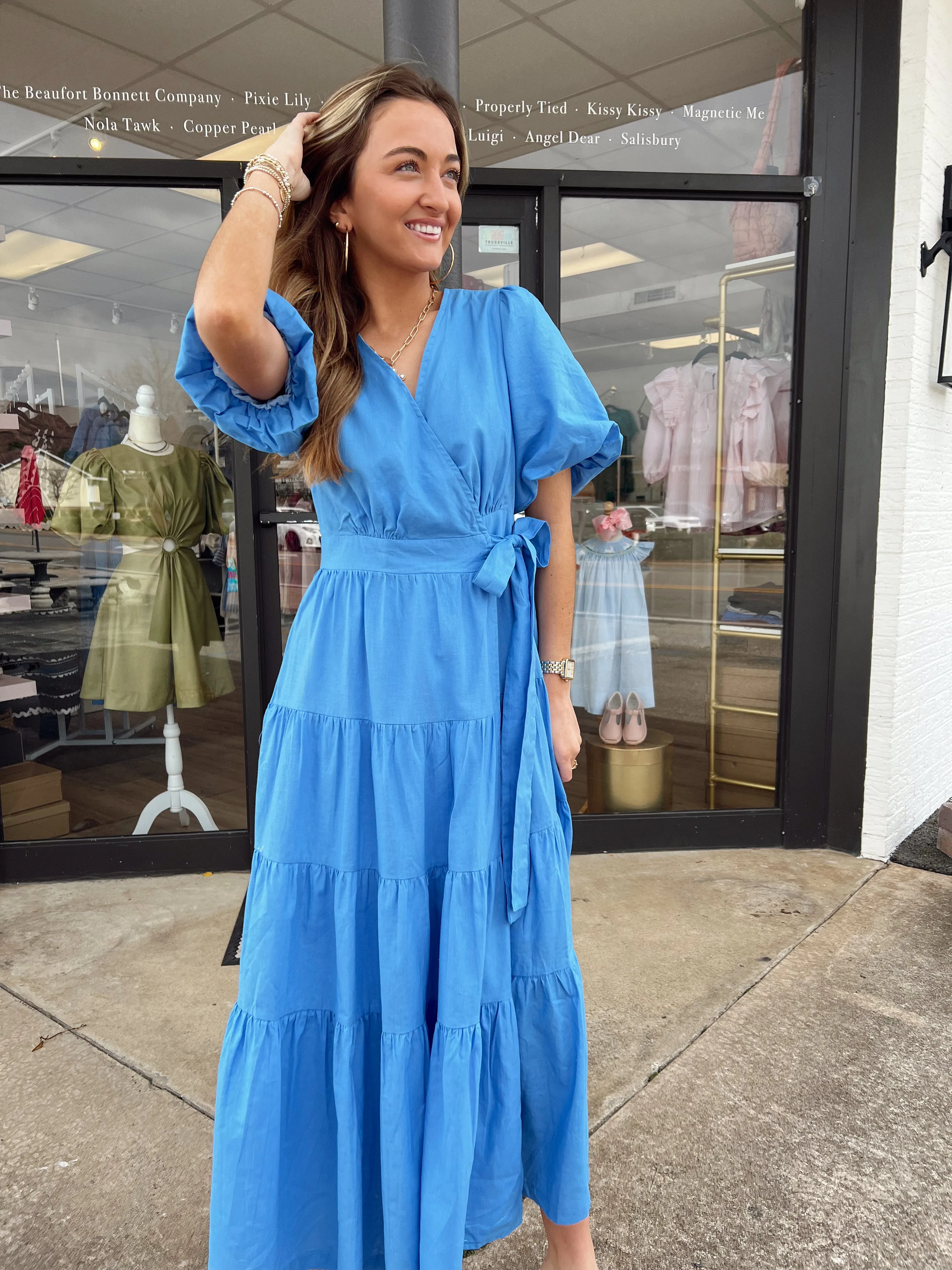 Bluebell Wrap Midi Dress