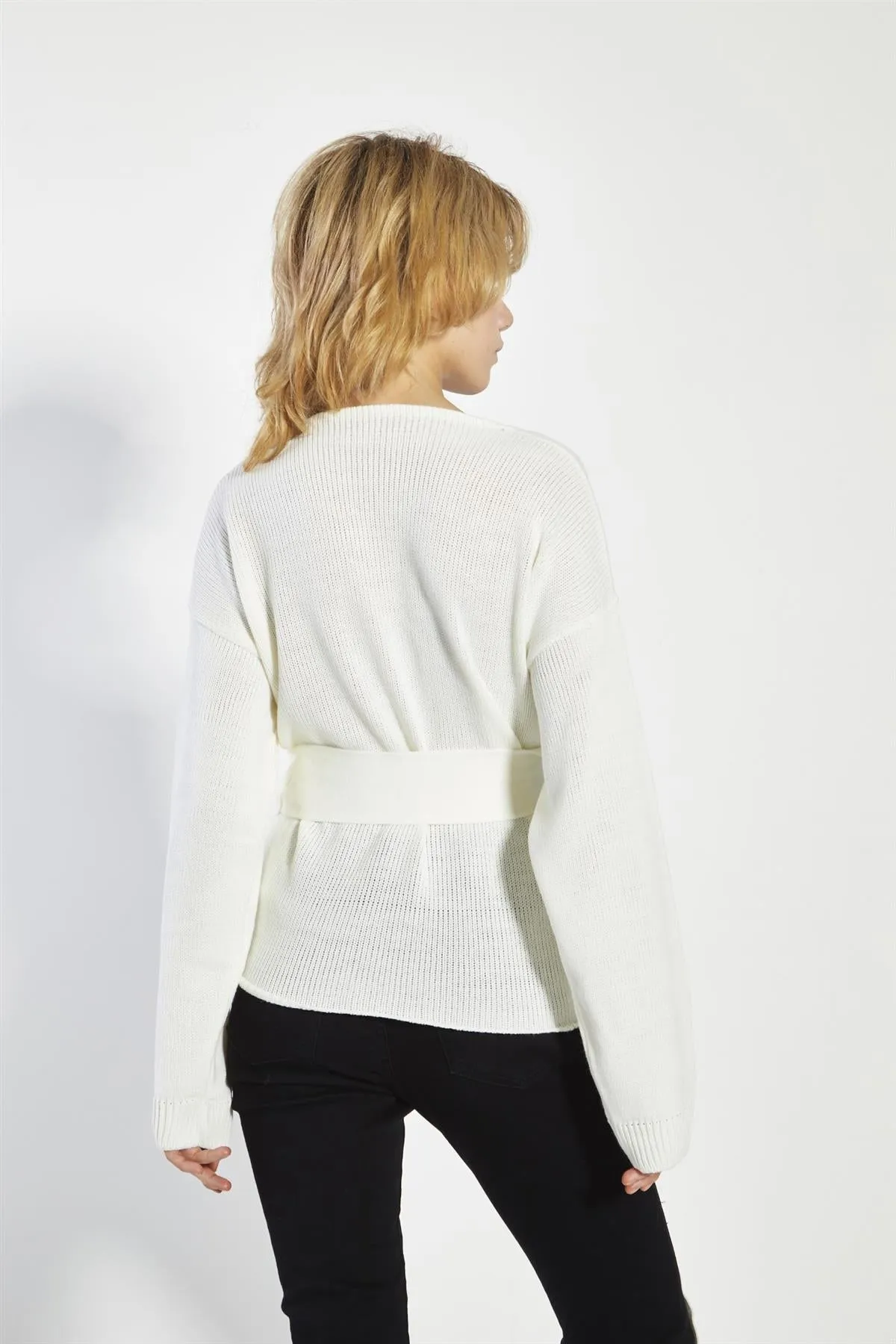 Bone Wrap Cardigan