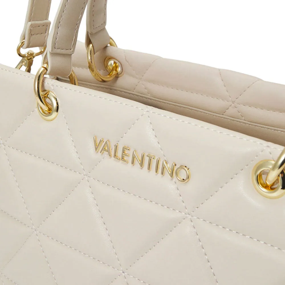 Borsa Donna a Mano VALENTINO BAGS linea Carnaby Colore Ecru