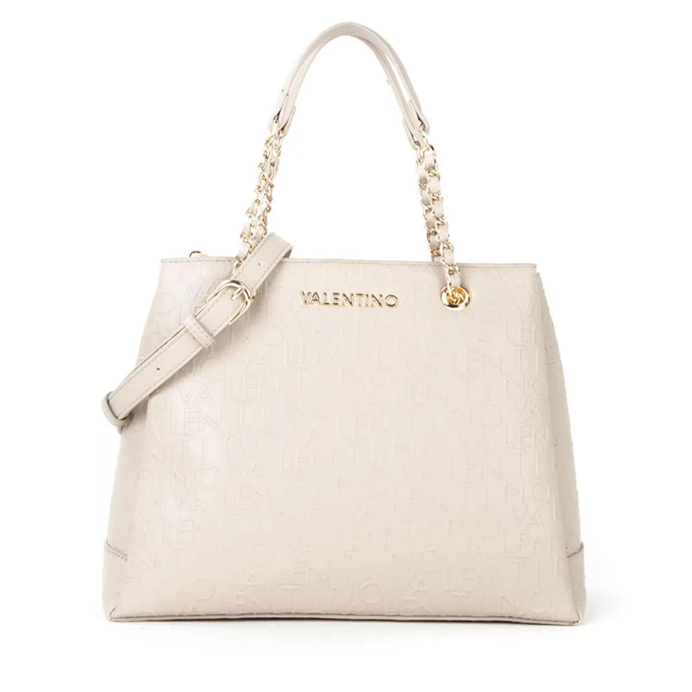 Borsa Donna a Spalla VALENTINO BAGS linea Relax Colore Ecru