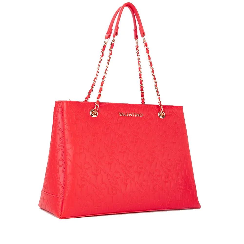 Borsa Donna a Spalla VALENTINO BAGS linea Relax Colore Rosso Misura Grande