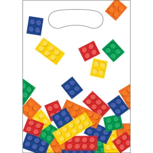 Bulk Pack of 16 Block Party Favor Bags