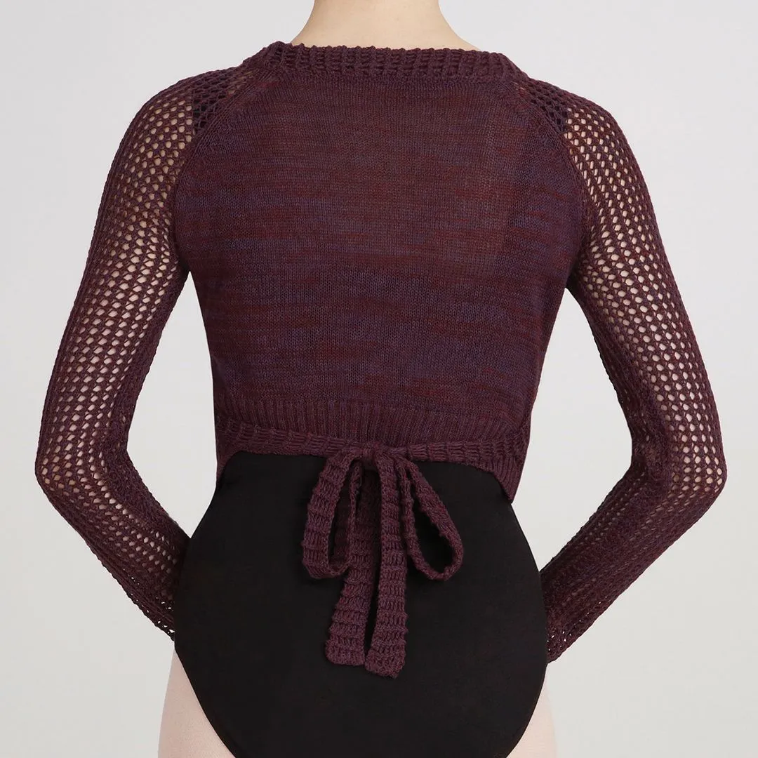 Capezio Knitted Crop Wrap Top