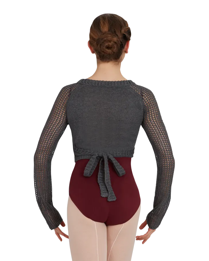 Capezio Knitted Crop Wrap Top