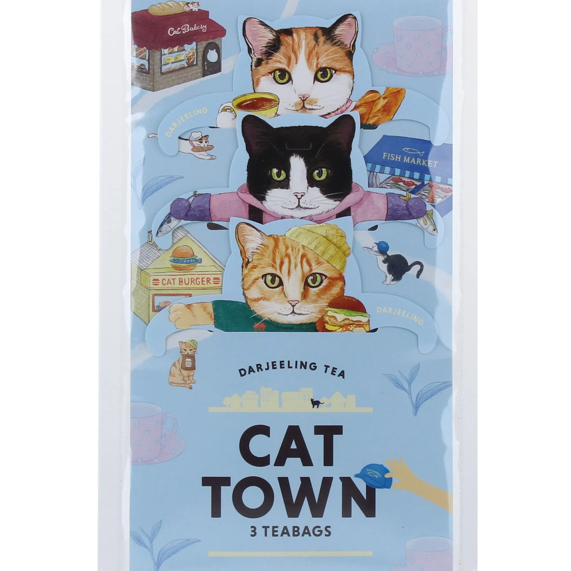 Cat Town Darjeeling Tea Hook Tea Bags