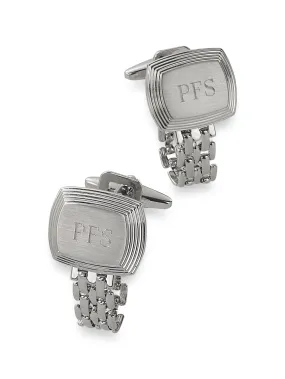 Chain Wrap Engravable Cufflinks