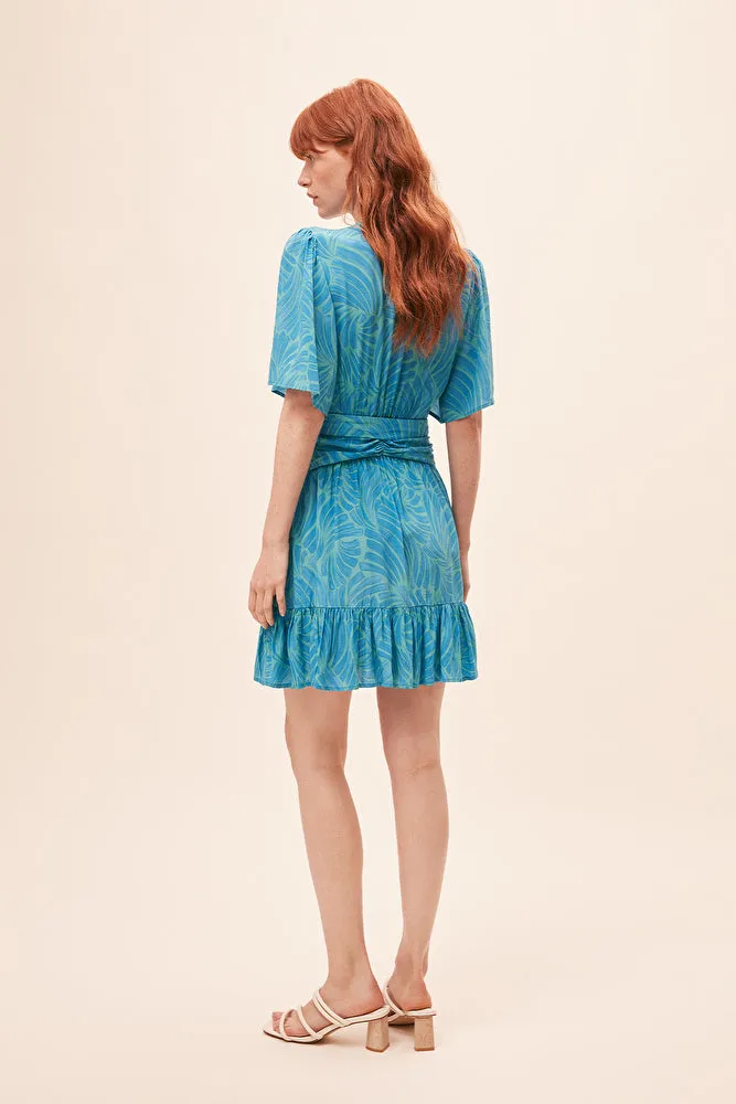 Cia Wrap Dress | Lagoon