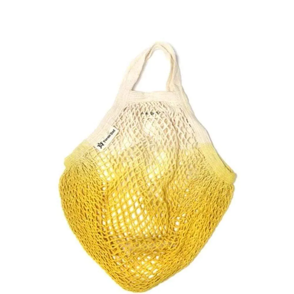 Dip-Dye Organic Cotton Short-Handled String Bag by Turtle Bags - Various Colours