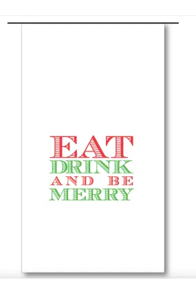 Eat, Drink and Be Merry Wine Bag