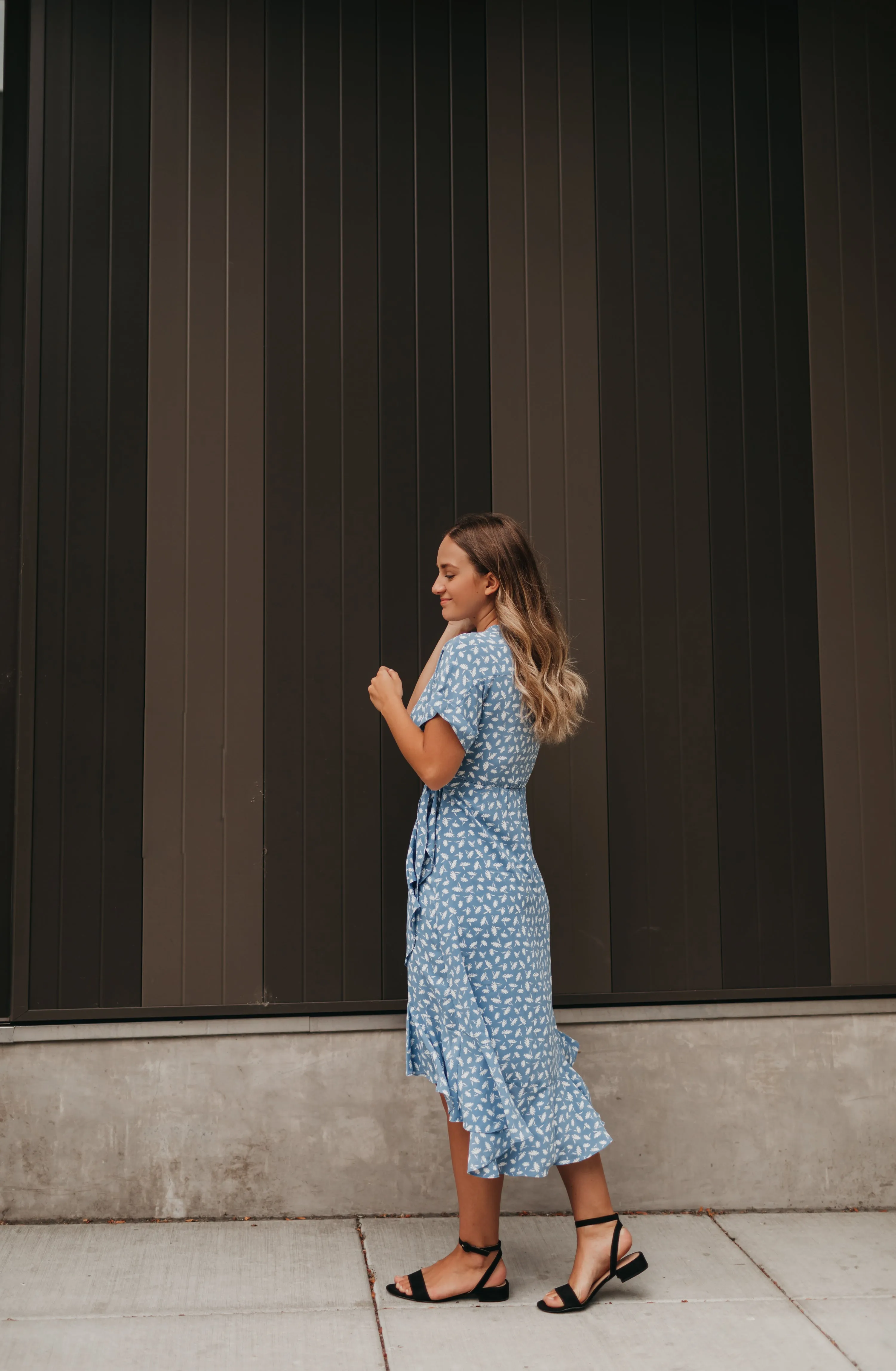 Gianna Wrap Midi Dress