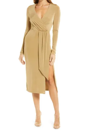 Good American Shimmer Wrap Dress