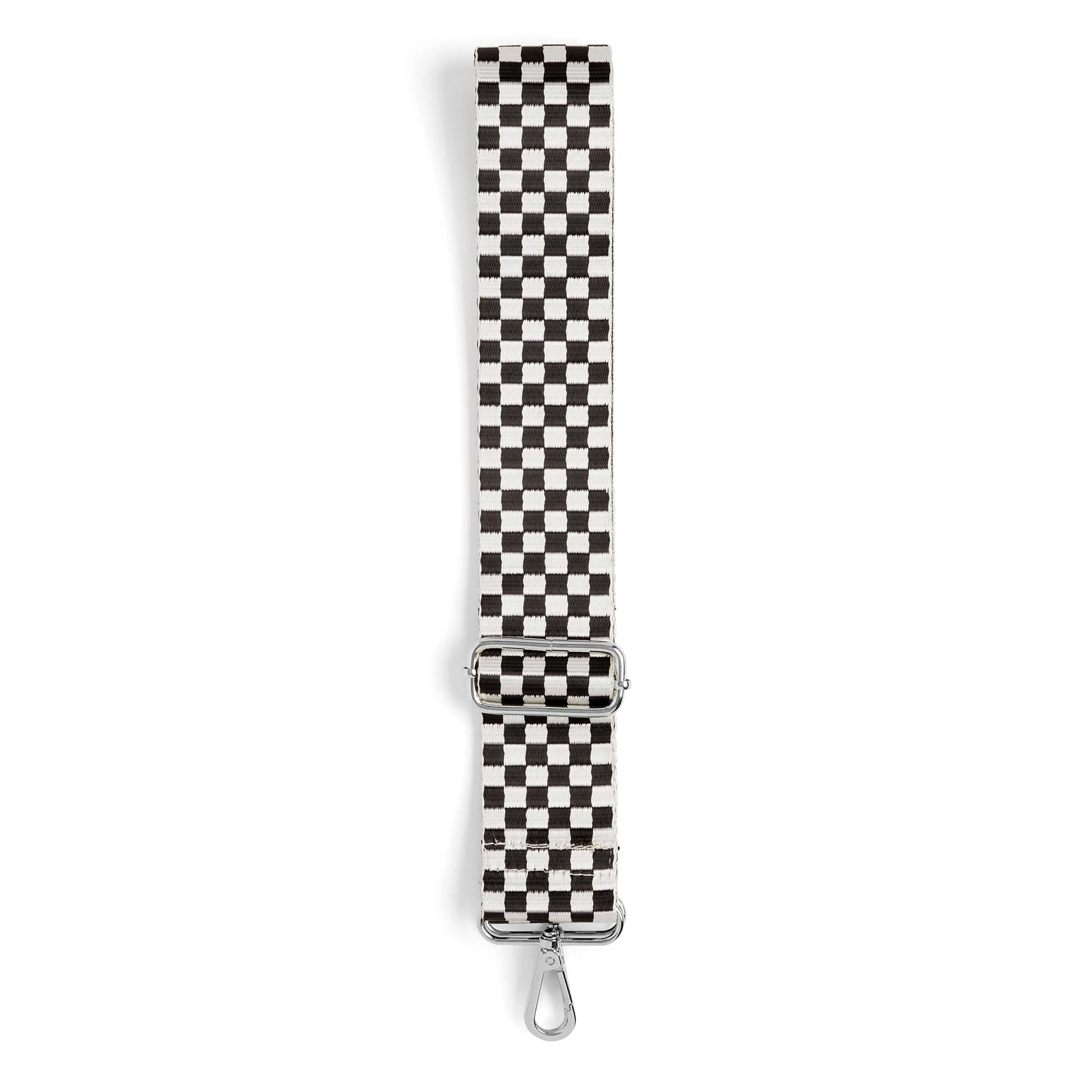 Interchangeable Bag Strap - Black/White Check