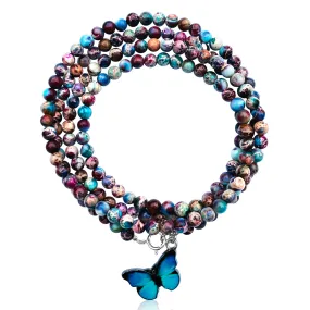 Joyful Butterfly Dance Wrap Bracelet