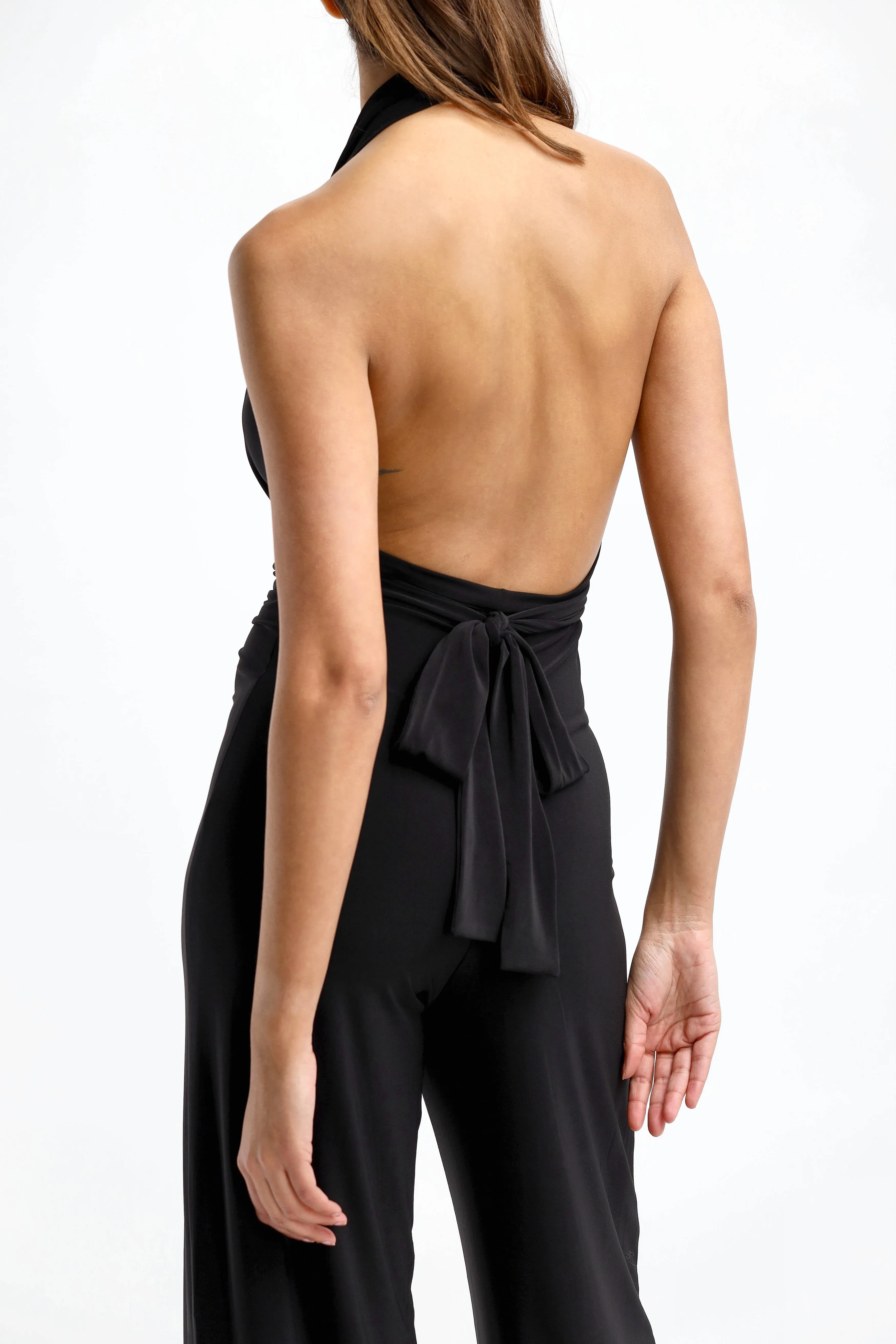 Jumpsuit Wrap in Schwarz