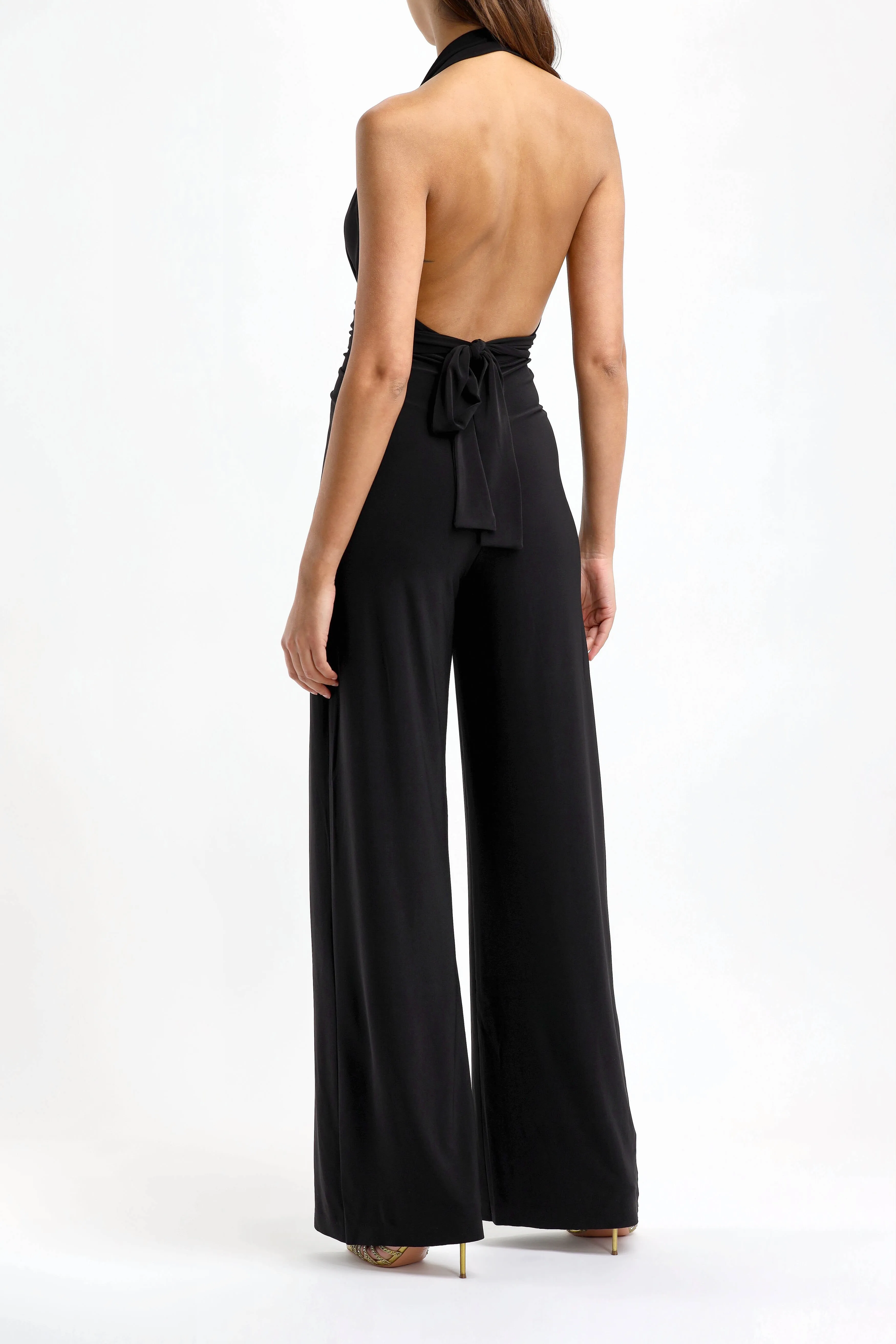 Jumpsuit Wrap in Schwarz