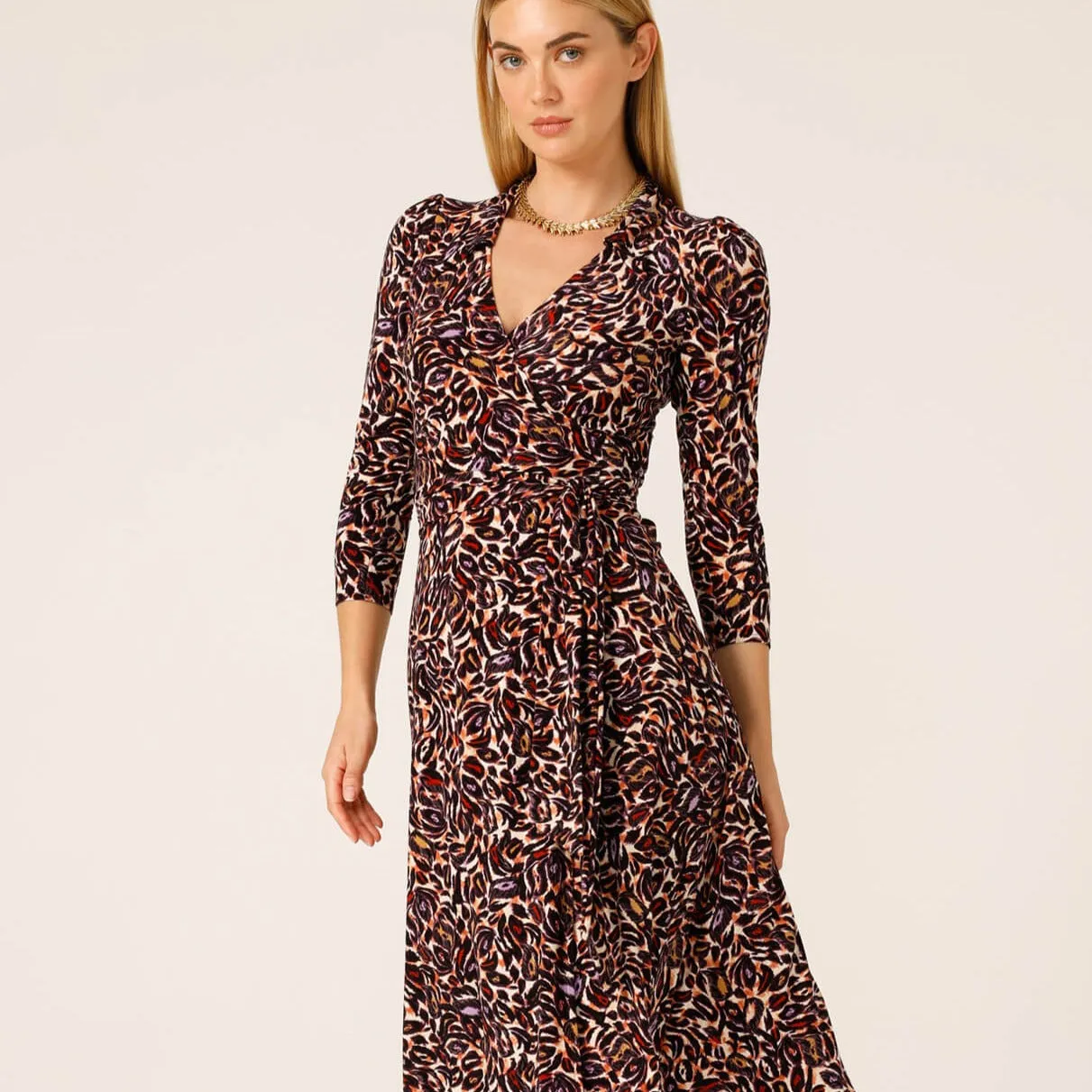 Lambert Wrap Dress - Mulberry