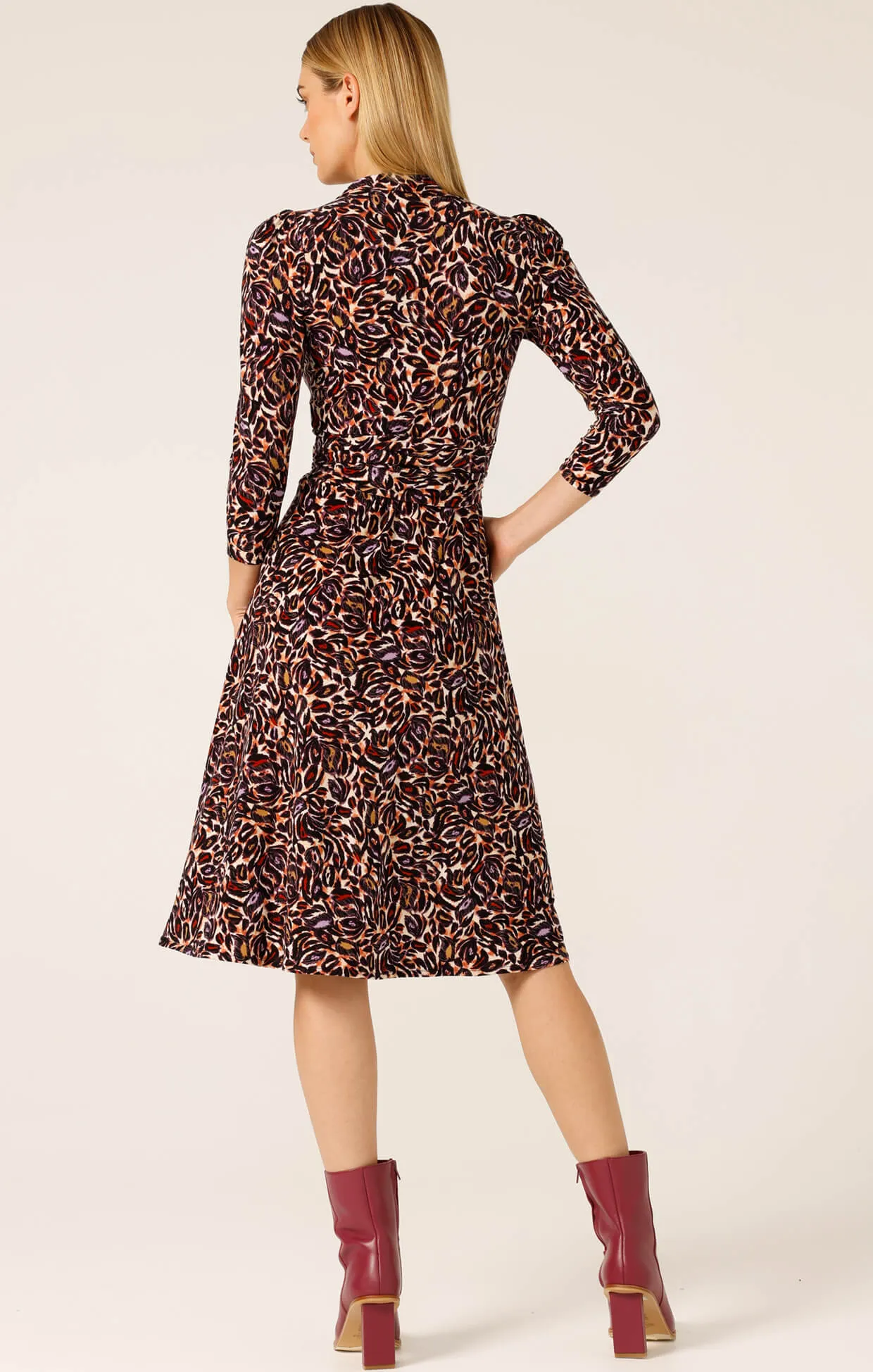 Lambert Wrap Dress - Mulberry