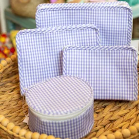 Lavender Gingham TRVL Design Bags