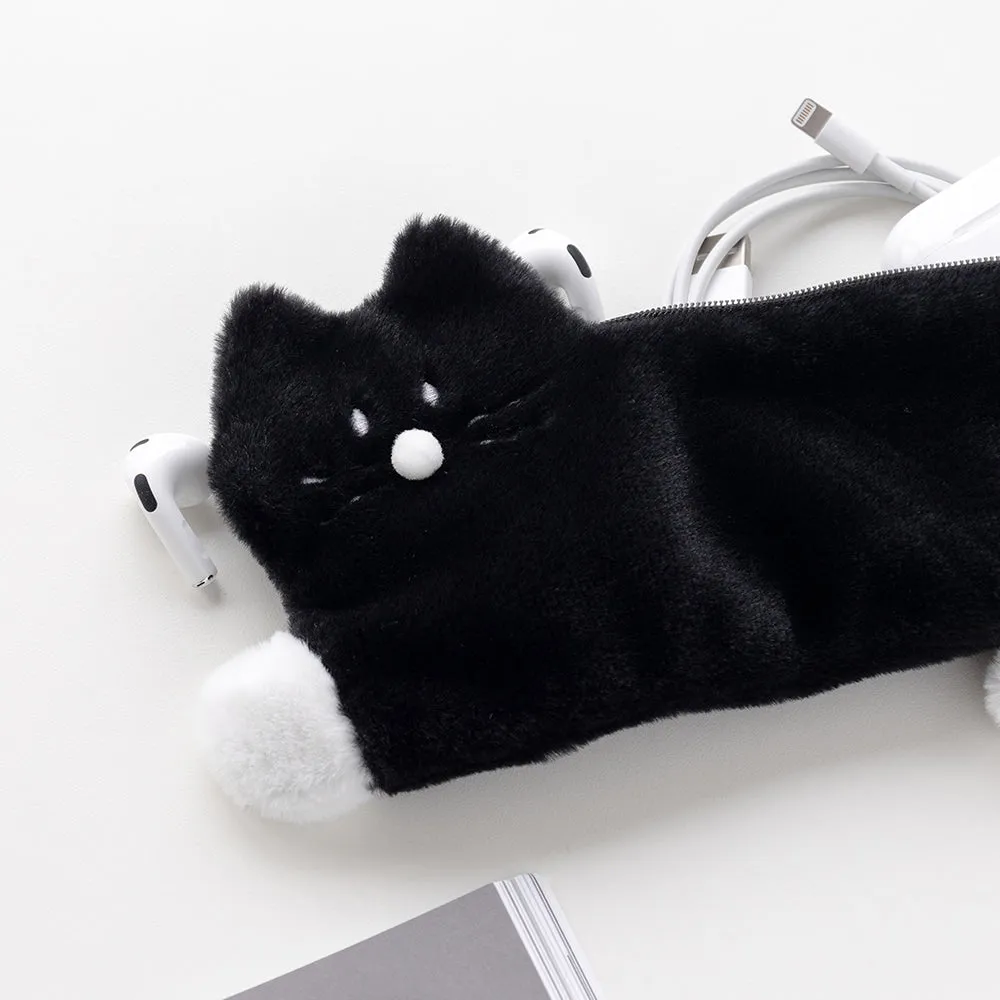 Little Paper Kity Cats Tails Slim Pencil Cases Cosmetics Pouches Stationery School Office Bags Gifts Purses Students Cute Teens Girls