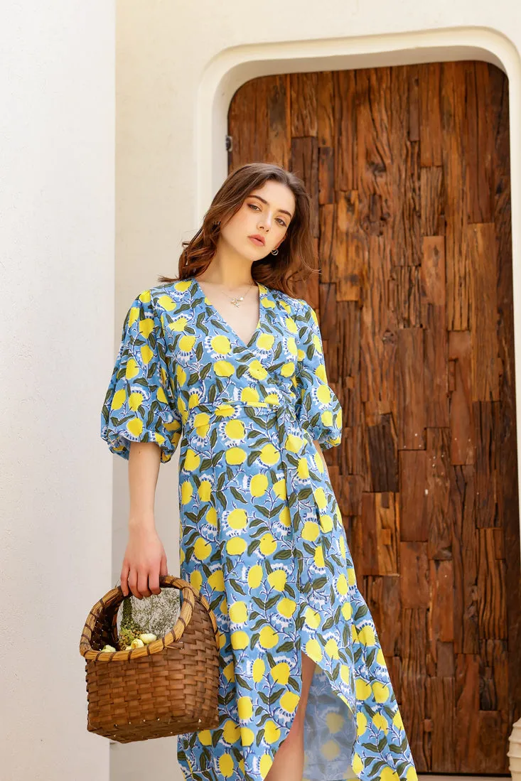 Lulu - Lemon Love Wrap Midi