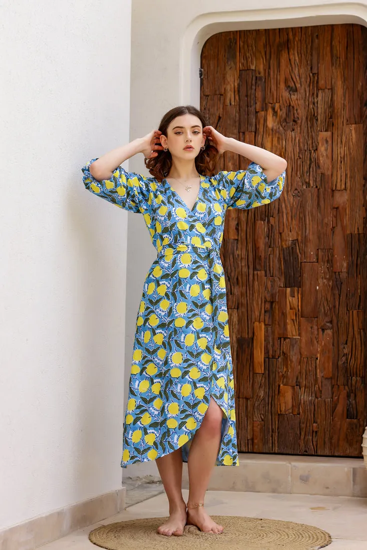 Lulu - Lemon Love Wrap Midi