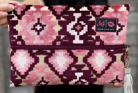 Makeup Junkie Bags - Aztec Maroon [Pre-Order]