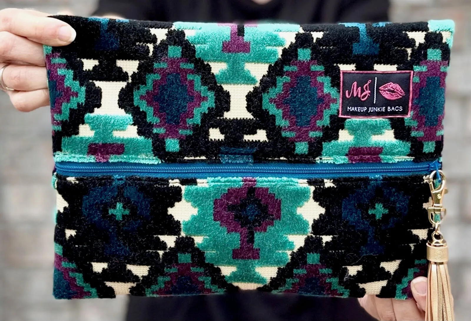 Makeup Junkie Bags - Aztec Midnight [Pre-Order]