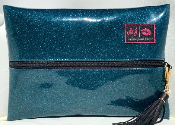 Makeup Junkie Bags - Glitter Peacock - [Pre-Order]