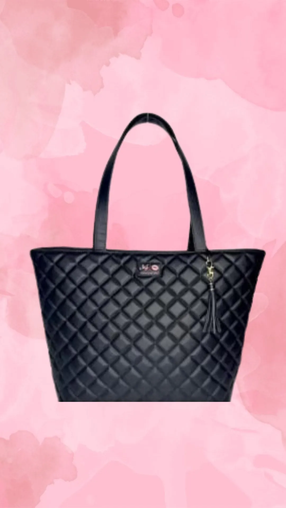 Makeup Junkie Bags - Luxe Onyx Quilted Tote [Pre-Order]