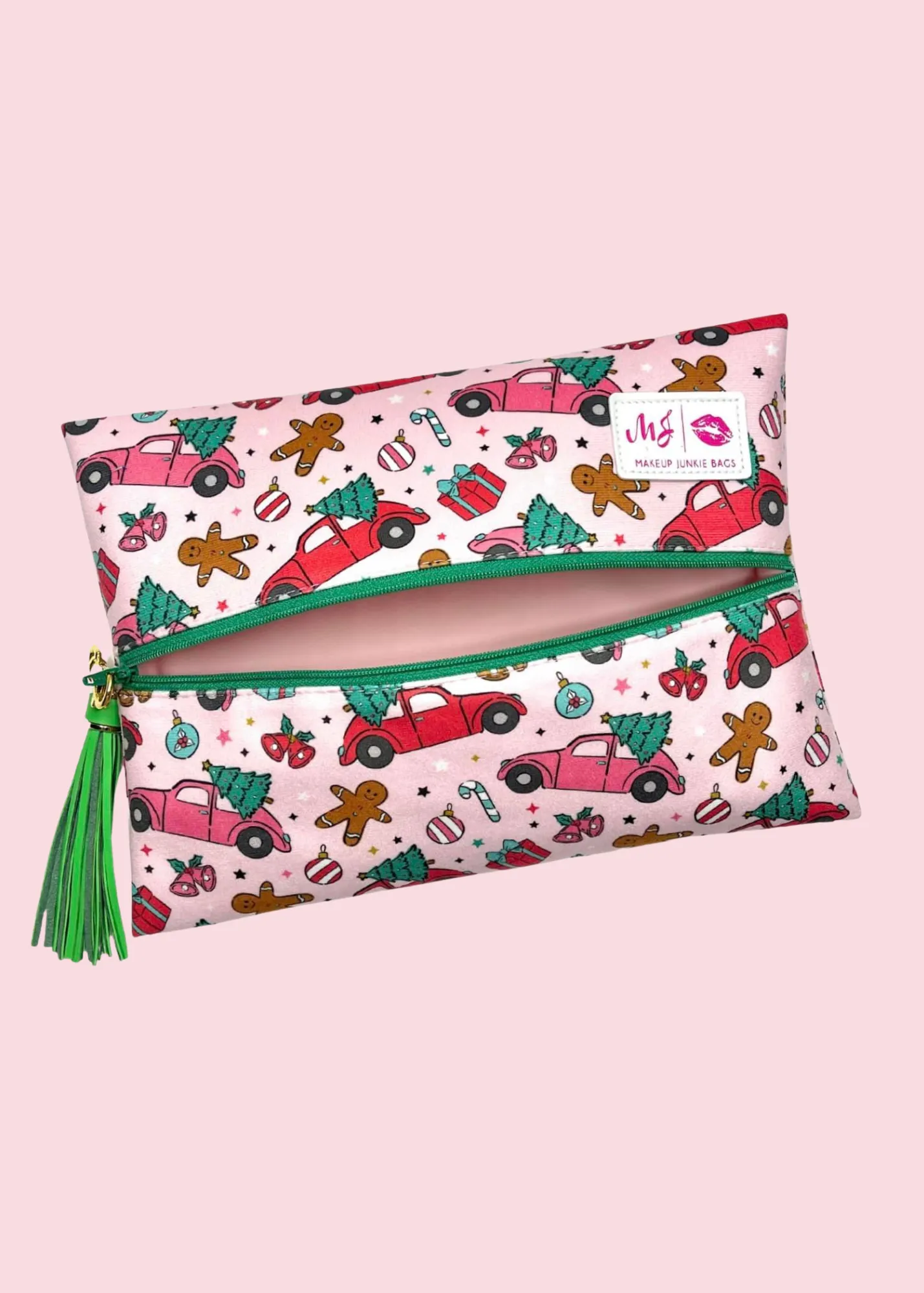 Makeup Junkie Bags - Pink Gingerbread Flat Lay [Pre-Order]