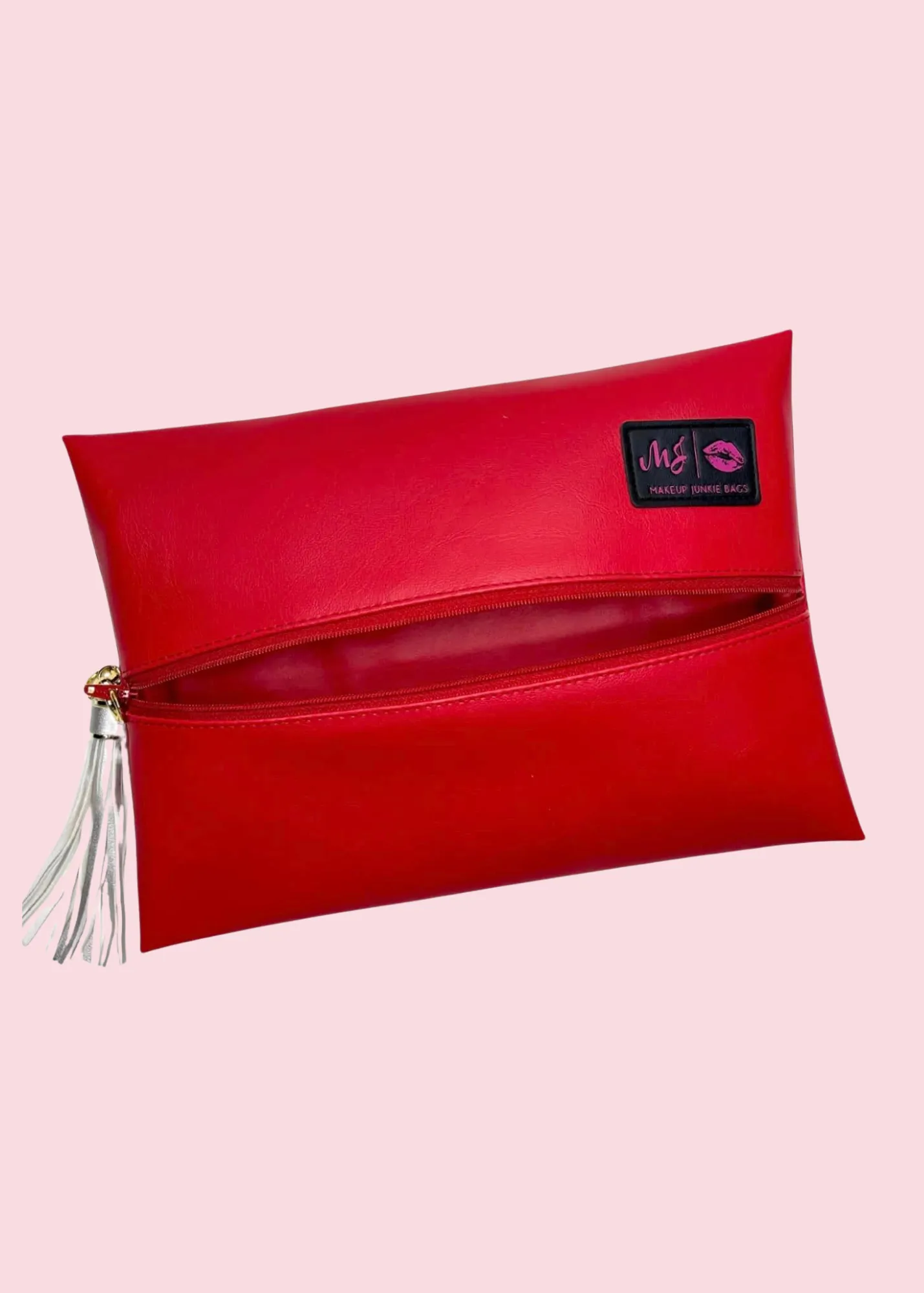 Makeup Junkie Bags - Smooth Red Flat Lay [Pre-Order]