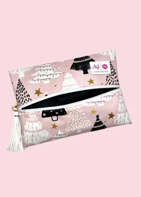 Makeup Junkie Bags - Snowy Pink Flat Lay [Pre-Order]