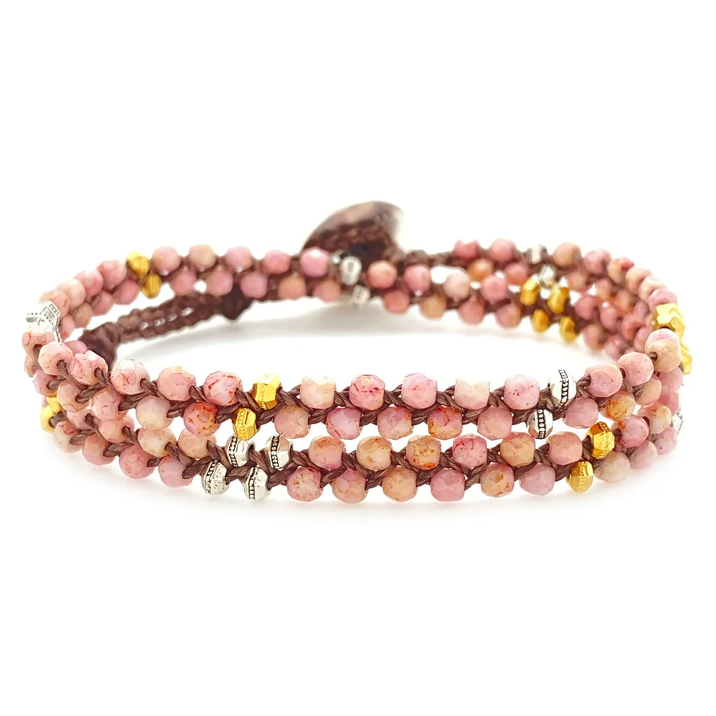 Meridian Wrap Bracelet - Pink