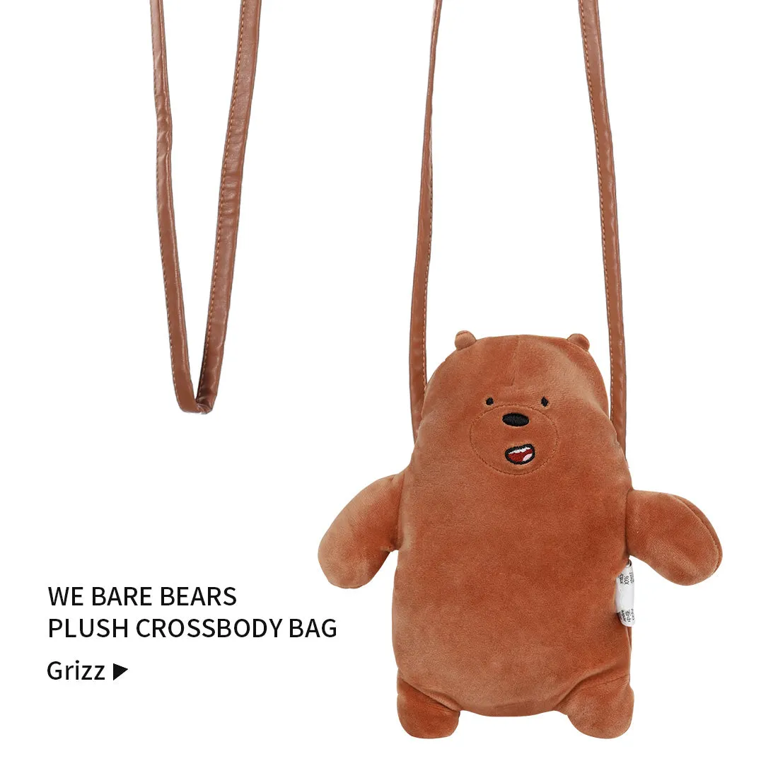 MINISO x We Bare Bears - Plush Crossbody Bag Sling Bag