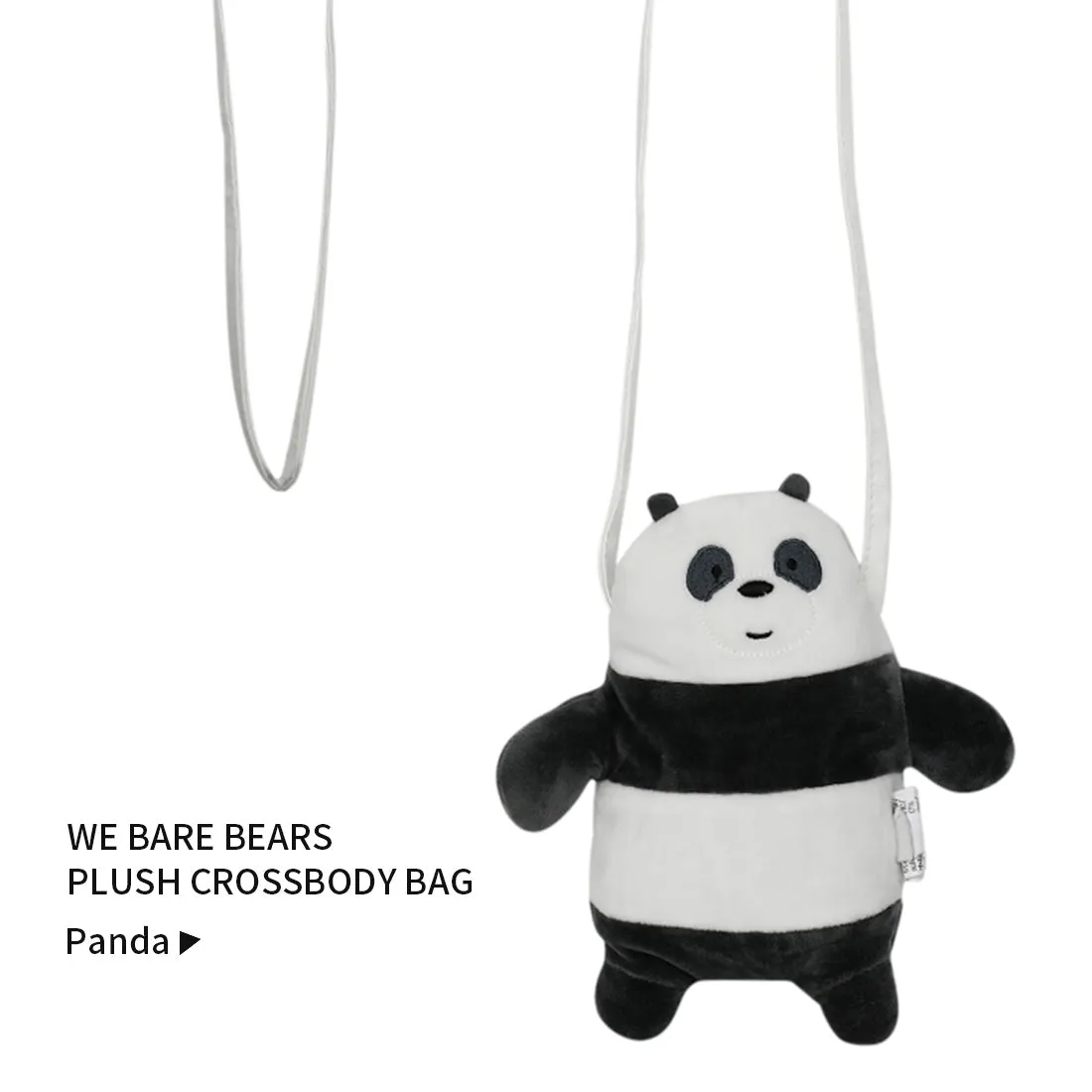 MINISO x We Bare Bears - Plush Crossbody Bag Sling Bag