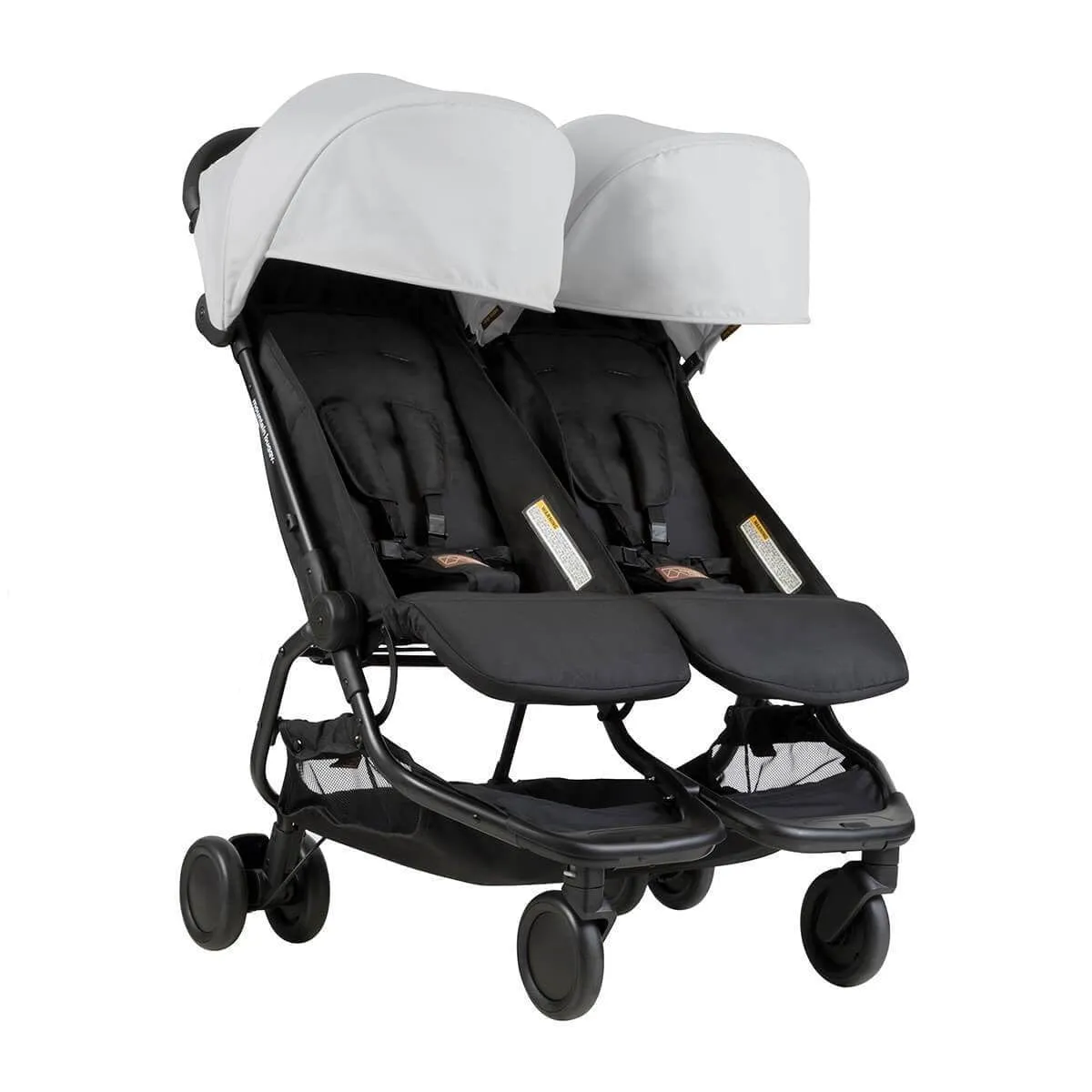 Mountain Buggy Nano Duo with 2x Sleeping Bags - Silver