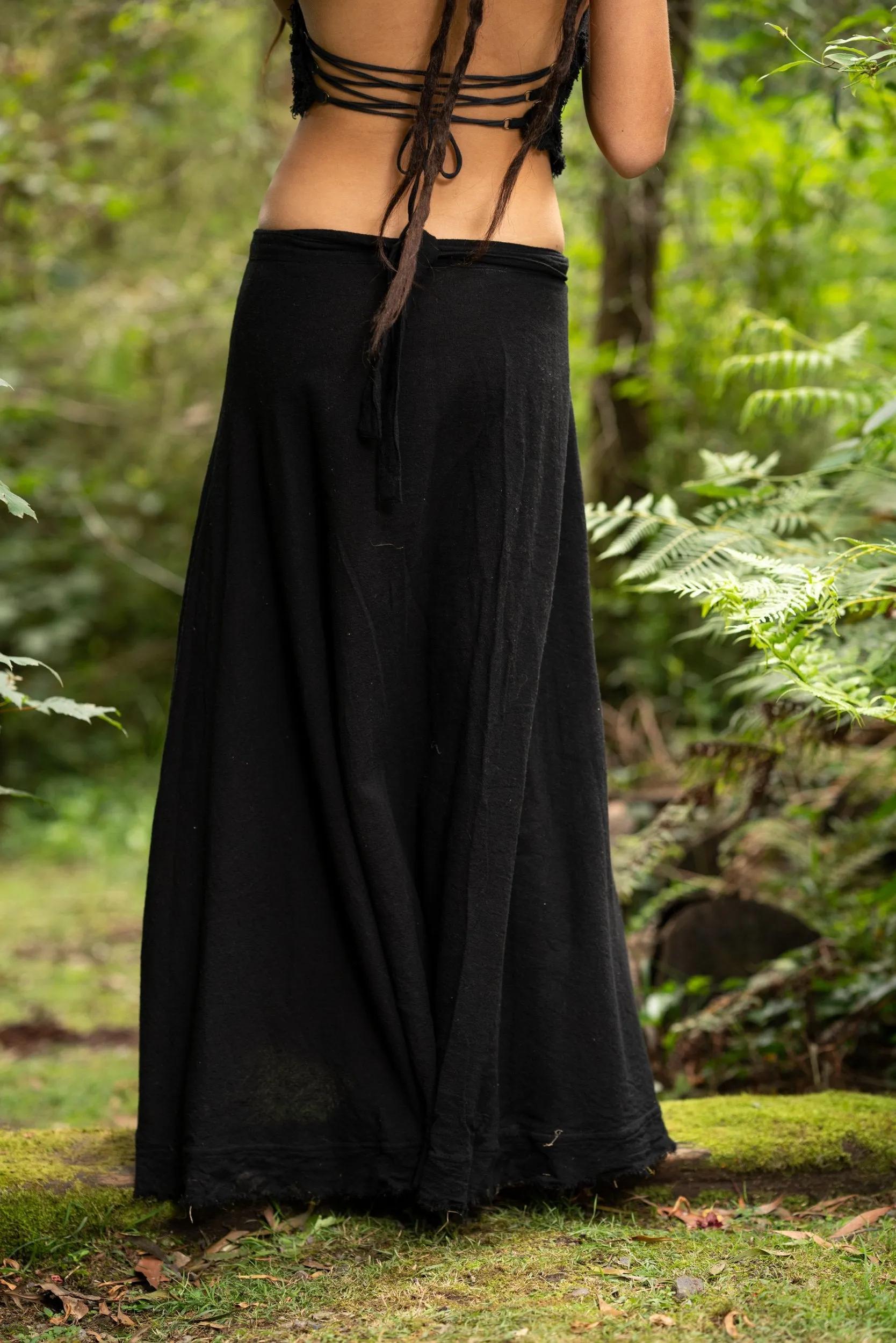 Natural Cotton Wrap Skirt - Wholesale