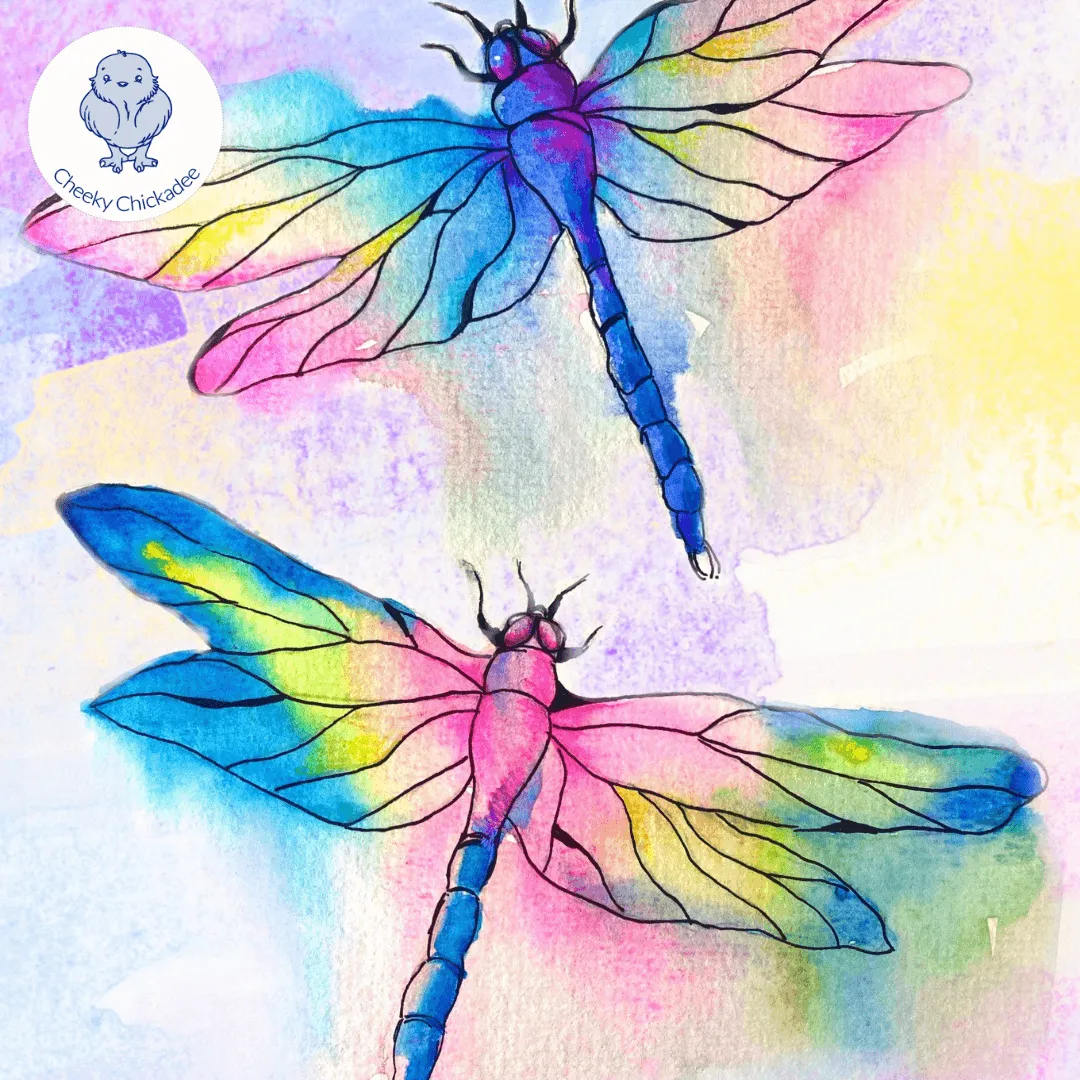 Pastel Dragonflies Wrap