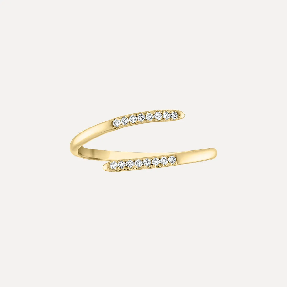 Pave Diamond Wrap Ring