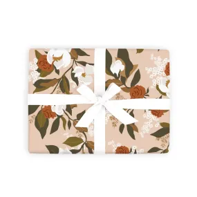 Rose Magnolias Gift Wrap