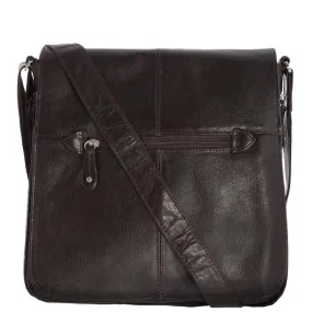 Siricco Italian Leather Alex Crossbody Satchel 44529