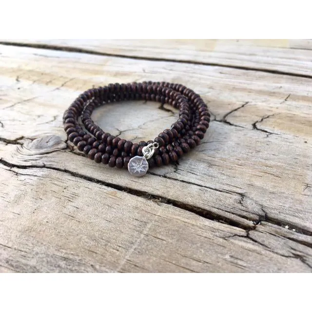 Sparkle & Wood Wrap Bracelet Combo