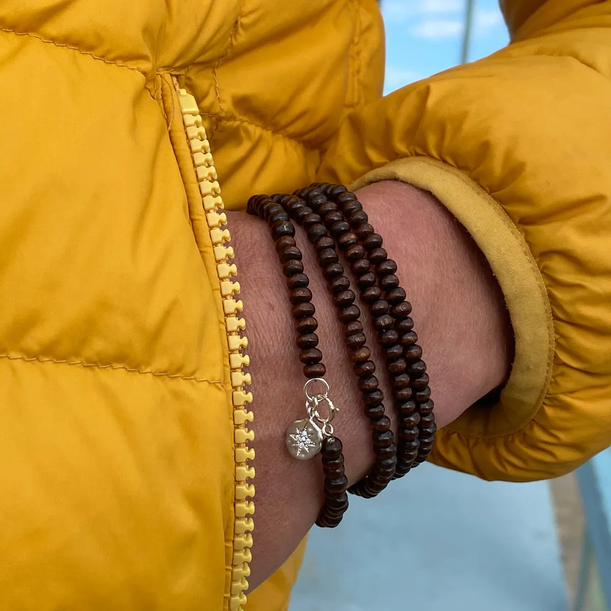 Sparkle & Wood Wrap Bracelet Combo