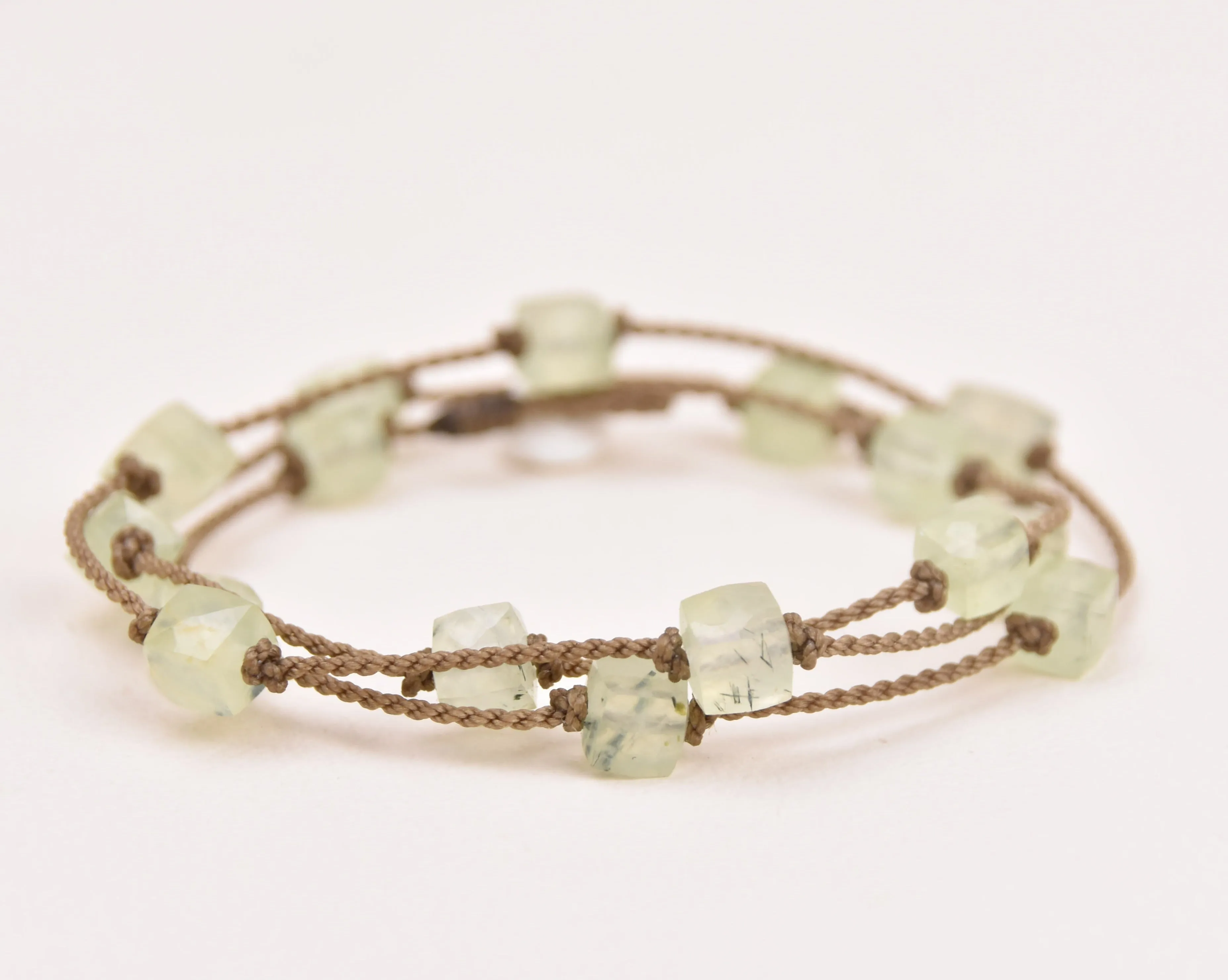 Wrap-0941-Prehnite Cube Petite