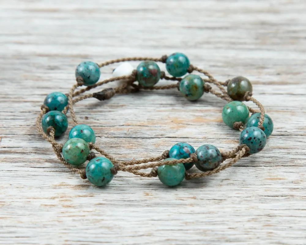 Wrap-1179-Chrysocolla Round Medium